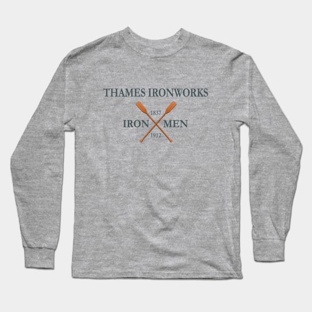 Thames Ironworks Men of Iron Long Sleeve T-Shirt by Spyinthesky